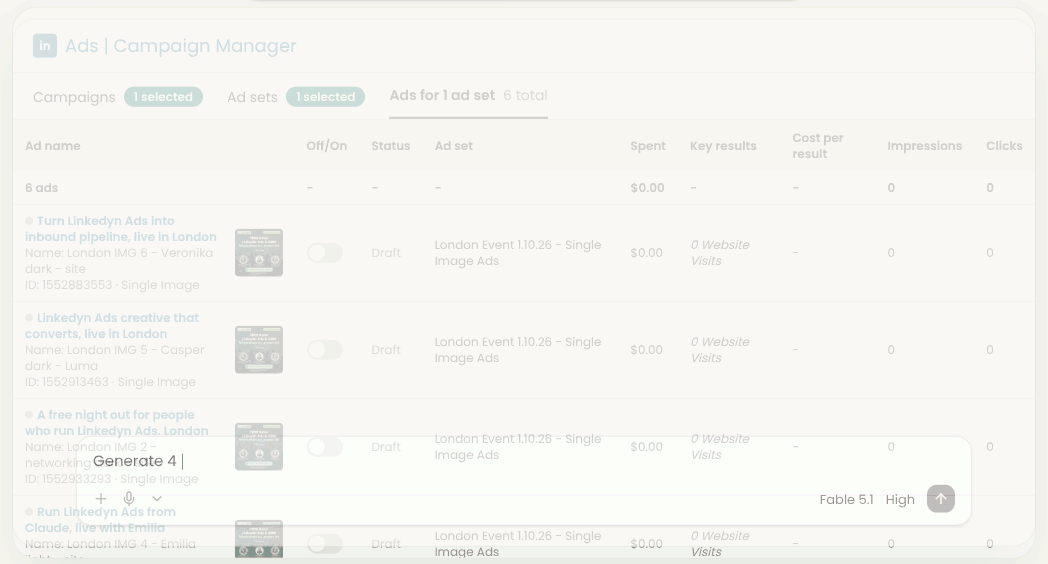 Create LinkedIn Ads with the ZenABM MCP